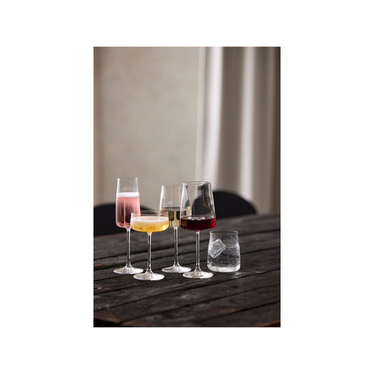 Set de 4 flûtes à champagne Zéro 30 cl