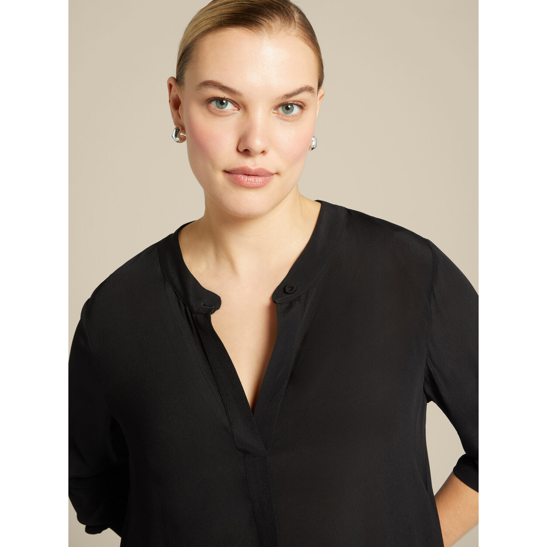 Elena Mirò - Camisa amplia - Negro