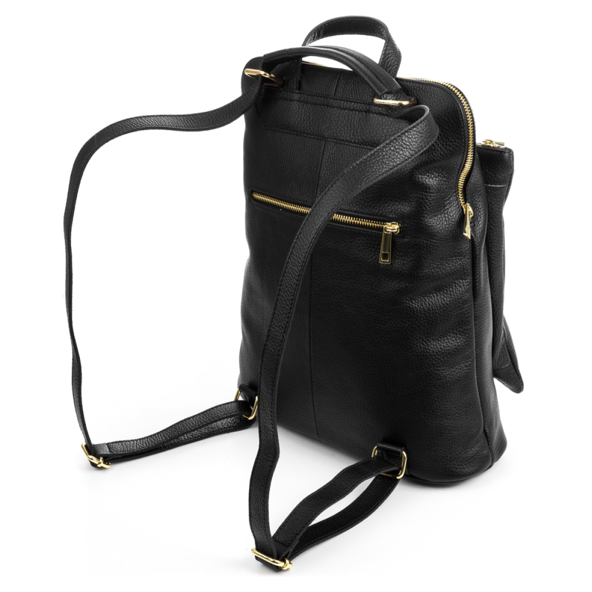 Eva Bolso mochila Mujer.Piel auténtica Dollaro