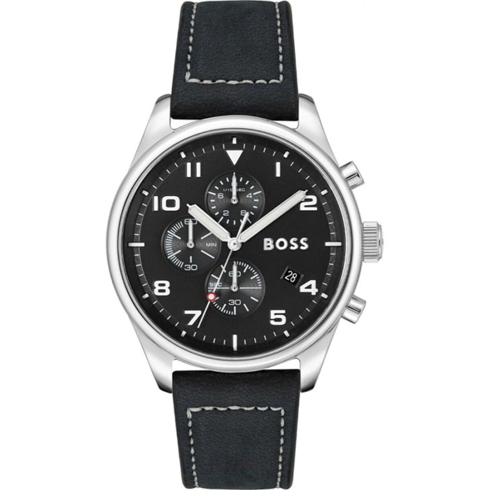 Reloj Boss 1513987 Hombre Analogico Cuarzo con Correa de Cuero