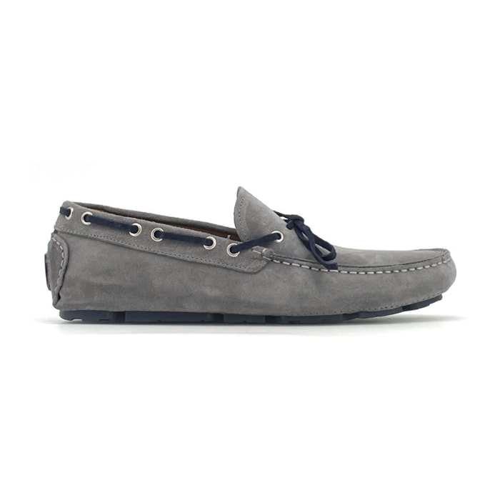 Zapatos Náuticos para Hombre - Duca di Morrone Edoardo Suede Gray