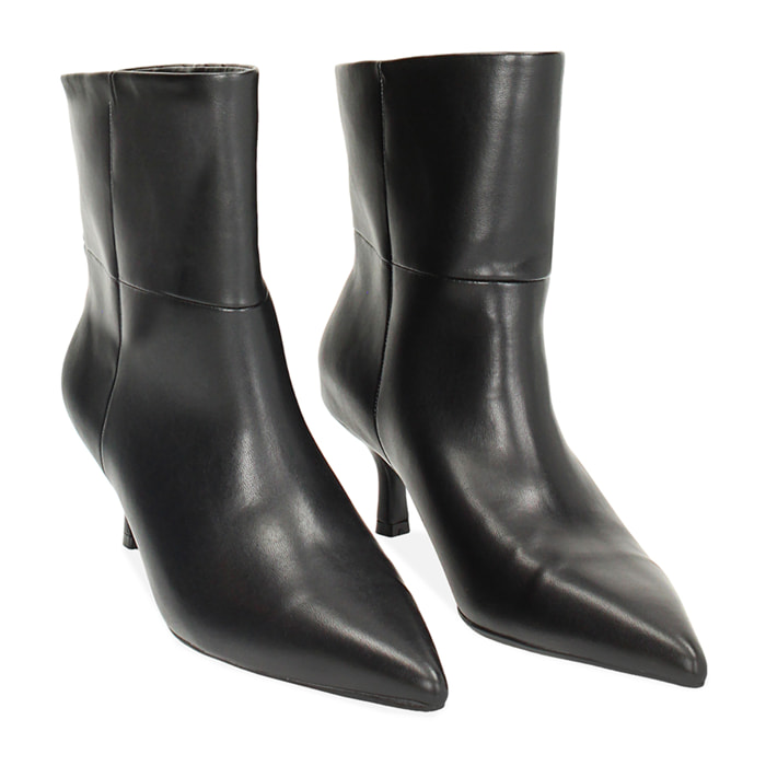 Tronchetto nero, tacco 5,5 cm
