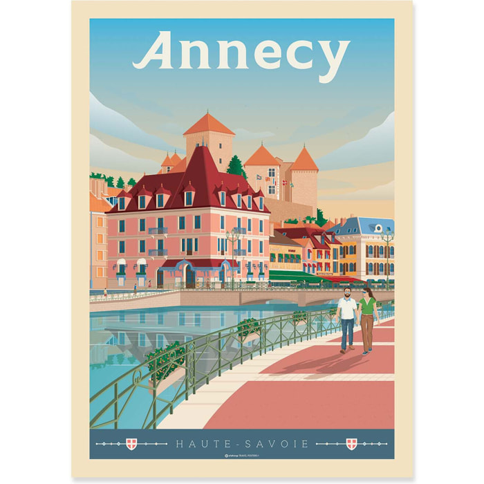 Affiche - Annecy Version 2 - Olahoop Travel Posters