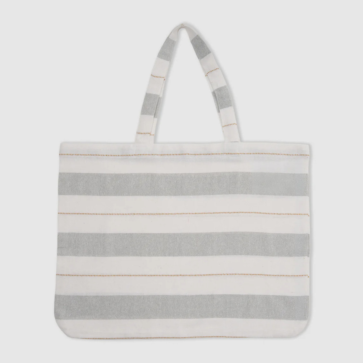 Pack bolso + toalla pareo algodón raya zenia ocre