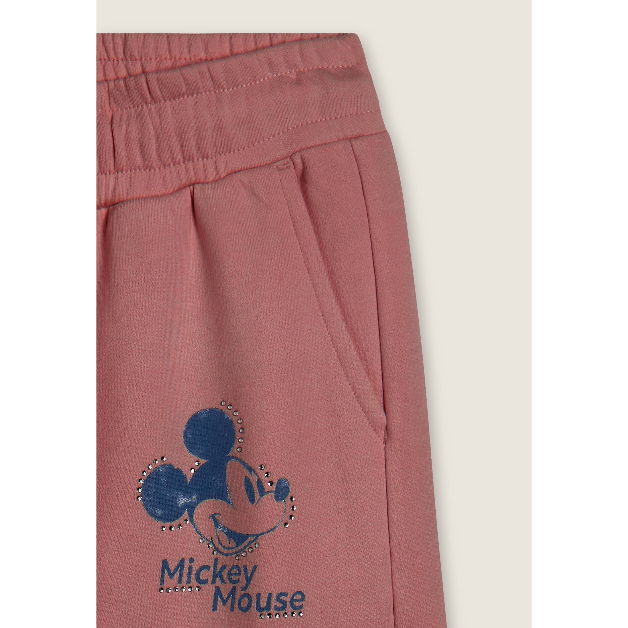 Pantaloni cargo in french terry da donna con grafica Disney