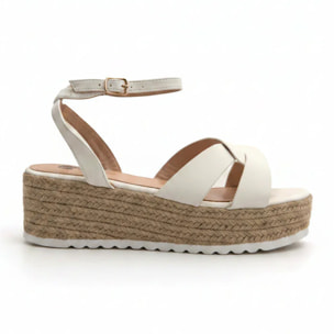 Sandalo urban platform - BIANCO