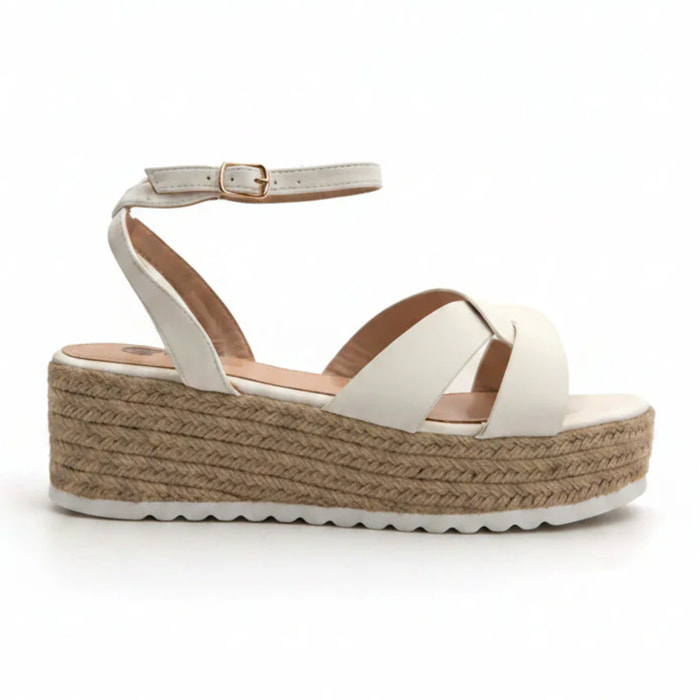 Sandalo urban platform - BIANCO