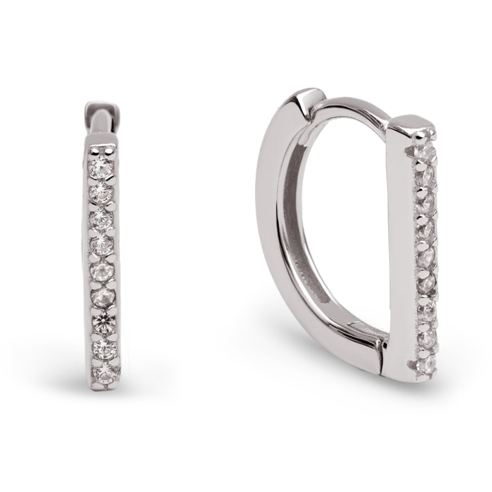 Pendientes Aro Dina Sparks Plata