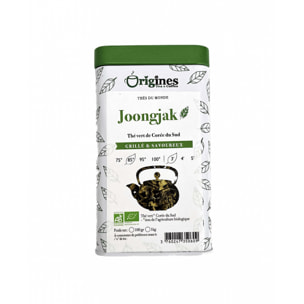 Joongjak Premium - Thé vert bio Corée du Sud - Boîte métal 50g