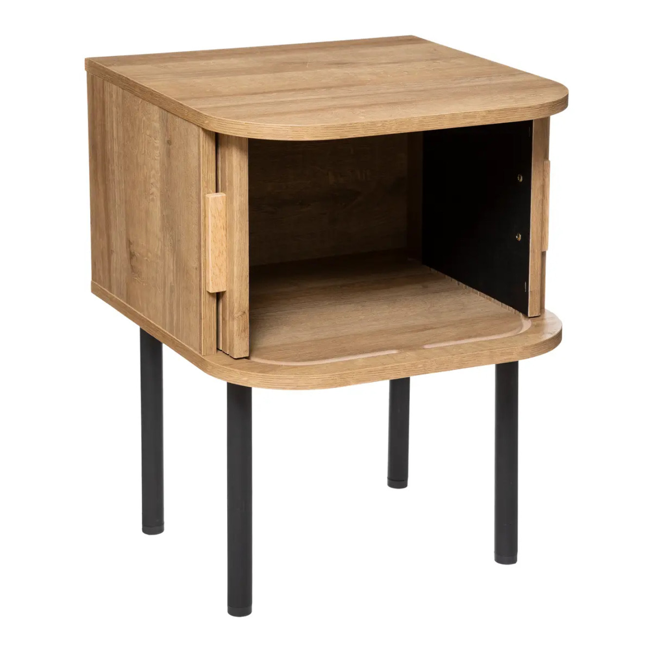Table de chevet "Colva" effet chêne H53cm