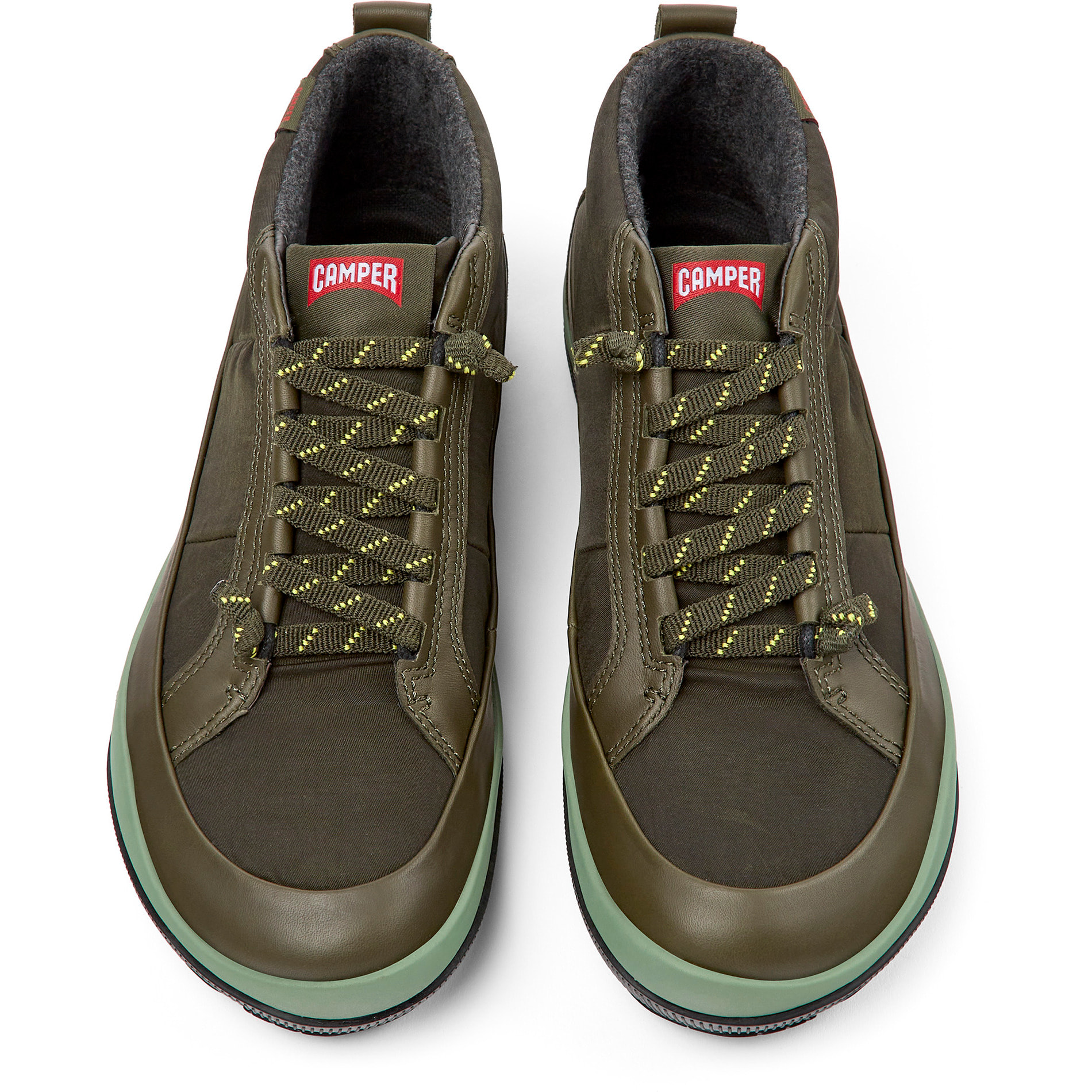 Botines - CAMPER Peu Pista GM - Verde - Textil técnico (nailon)