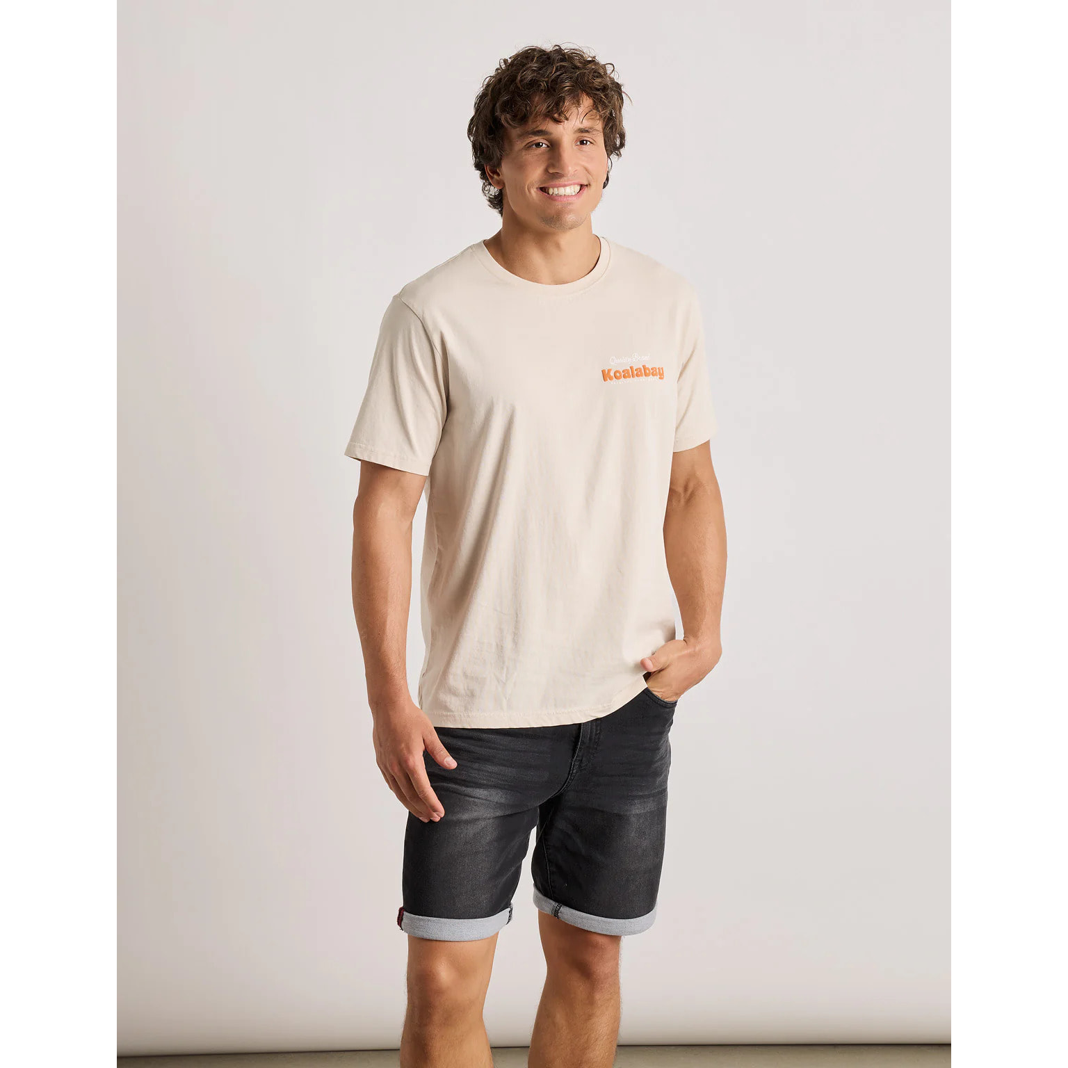 Camiseta Manga Corta Beige - Hamcock