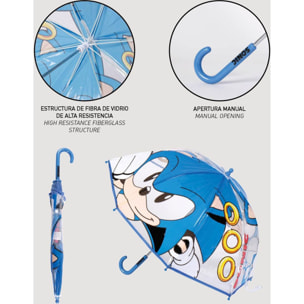 Paraguas Manual Poe Burbuja Sonic Blue