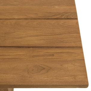 COLINE - Table à manger de jardin 250x100cm en bois de teck recyclé