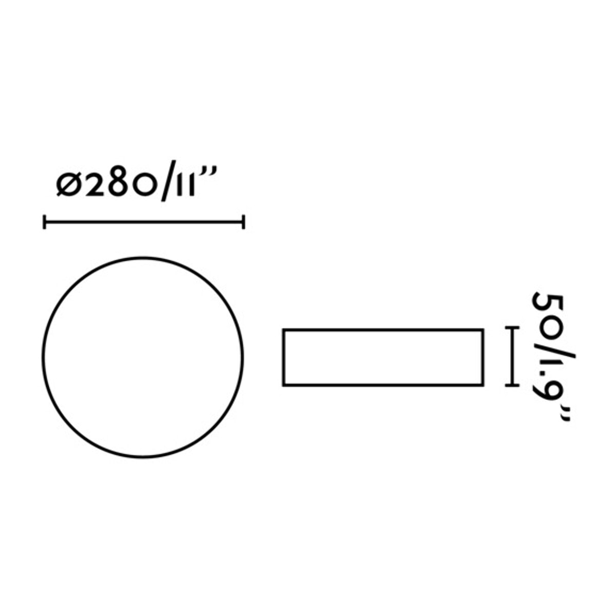 ZON Plafonnier blanche