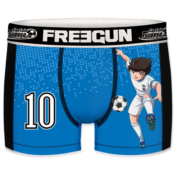 Set 2pcs Calzoncillo Boxer Captain Tsubasa (Súper Campeones: Oliver y Benji) - modelo Oliver Atom / Tsubasa Ozora - microfibra - 92% poliéster, 8% el