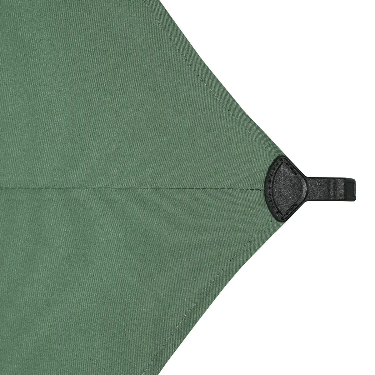 Parasol droit rond inclinable Soya 2,7m vert olive