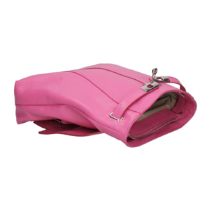 Borsa a mano convertibile in zaino da donna In Vera pelle Made in Italy 29x29x8 cm