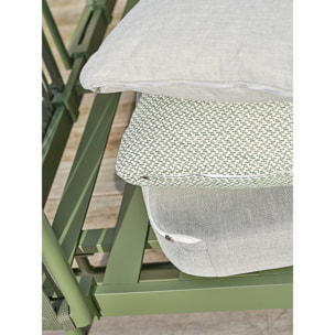 BARLIA - Canapé de jardin en aluminium