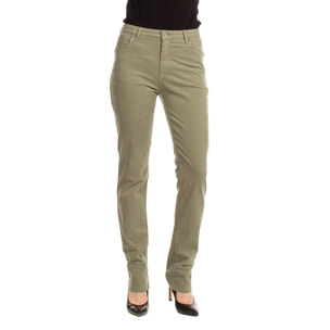 PANTALONE IN GABARDINA MOD.753 . Vita alta e gamba confortevole.