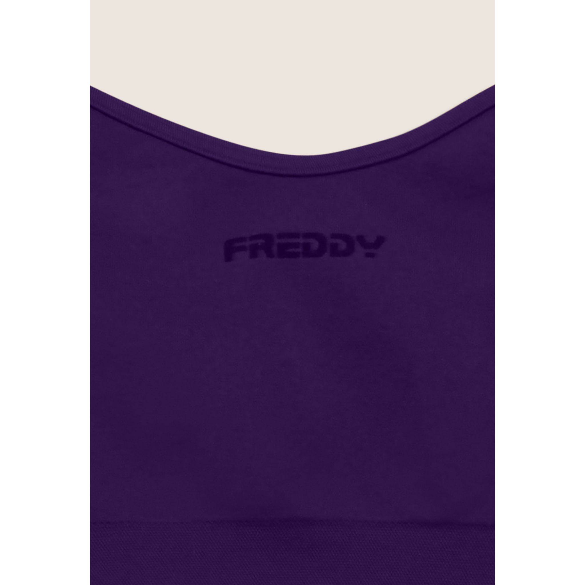 Top sportivo seamless con scollo a cuore e supporto leggero