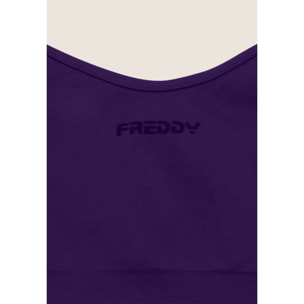 Top sportivo seamless con scollo a cuore e supporto leggero