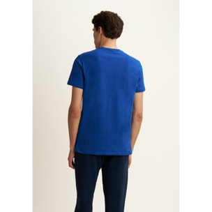 T-shirt Regular con Scollo girocollo e logo in tono colore