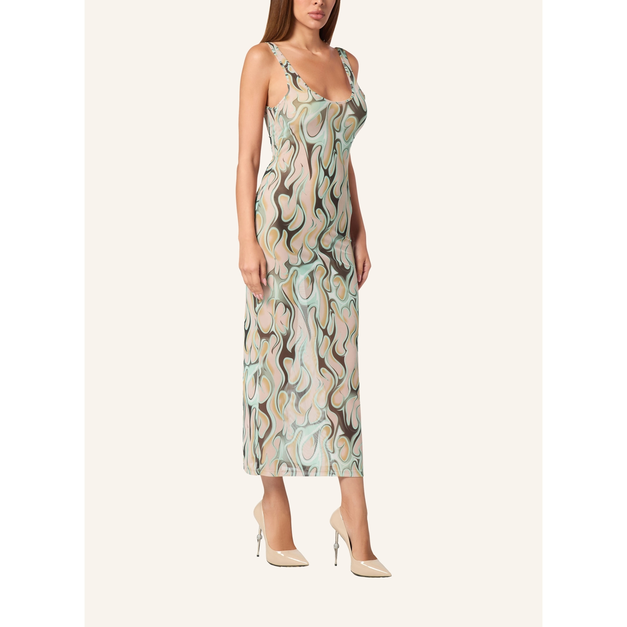 PHILIPP PLEIN Vestido largo FLAME