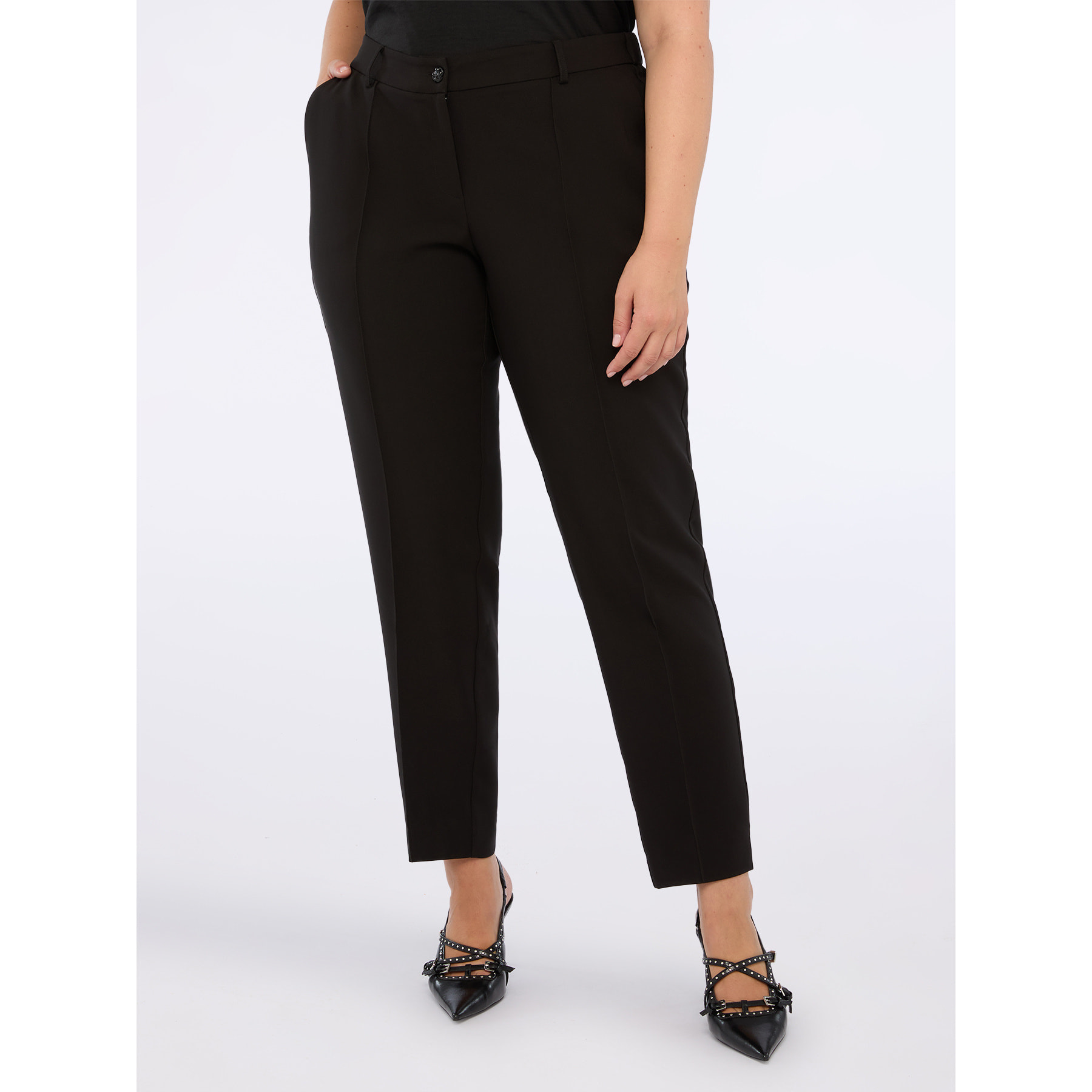 Fiorella Rubino - Pantalones New York en tejido elástico - Negro