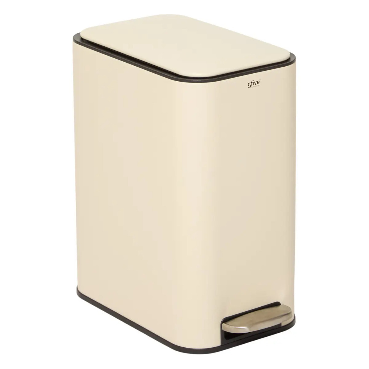 Poubelle slim rectangulaire à pédale Delta 20L argile