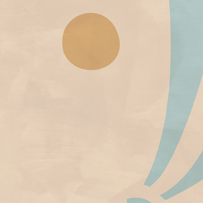 Tableau Affiche illustration brise d'été Tableau alu Dibond