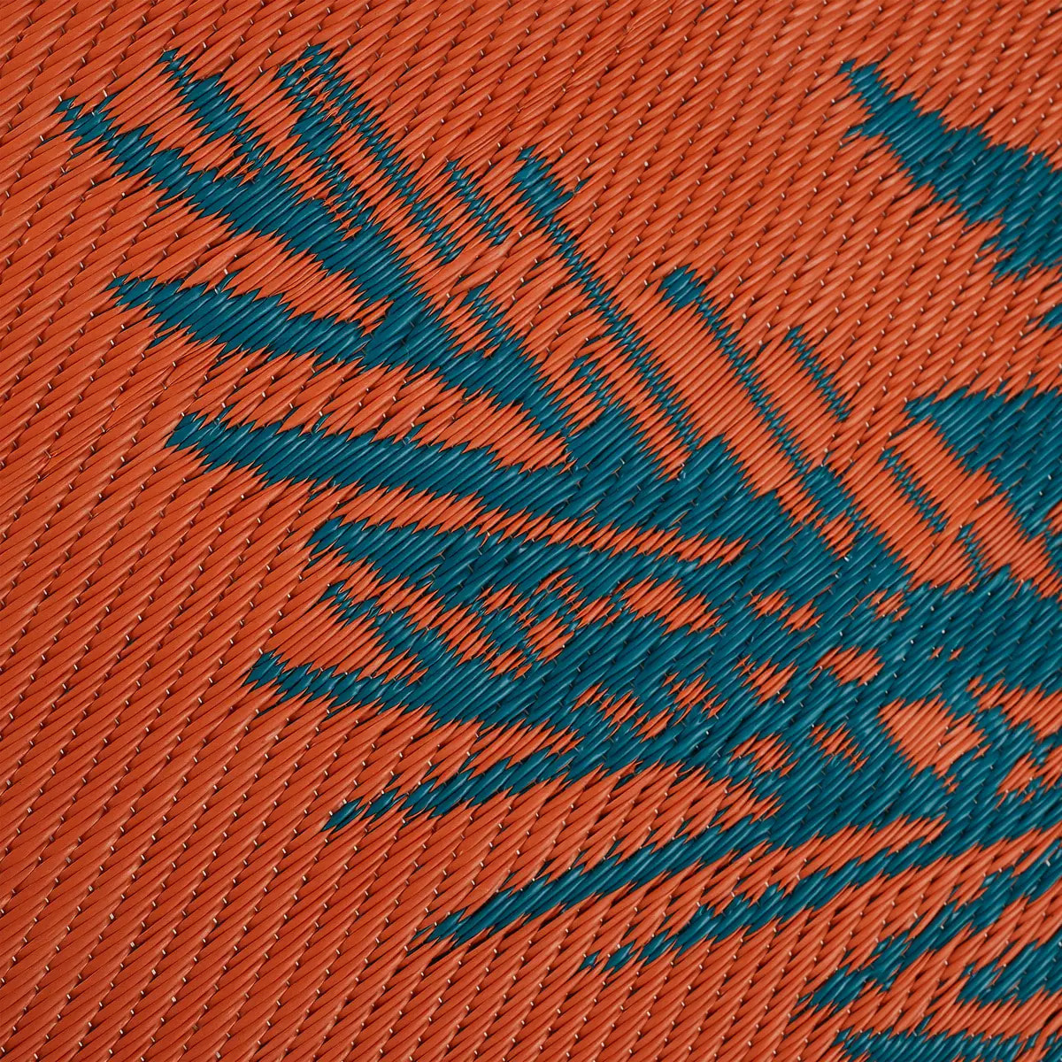 Tapis d'extérieur "Yucatan" bleu canard D120cm