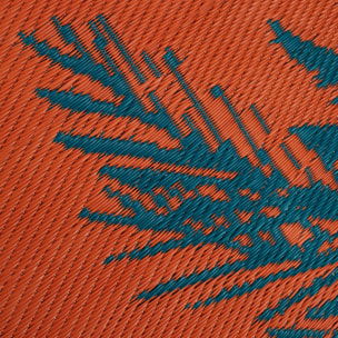 Tapis d'extérieur "Yucatan" bleu canard D120cm