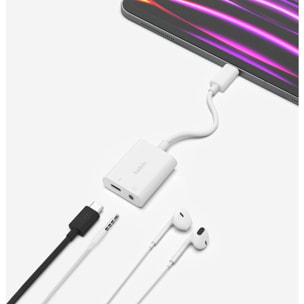 Adaptateur USB C BELKIN USB-C vers USB-C/Jack 3.5mm