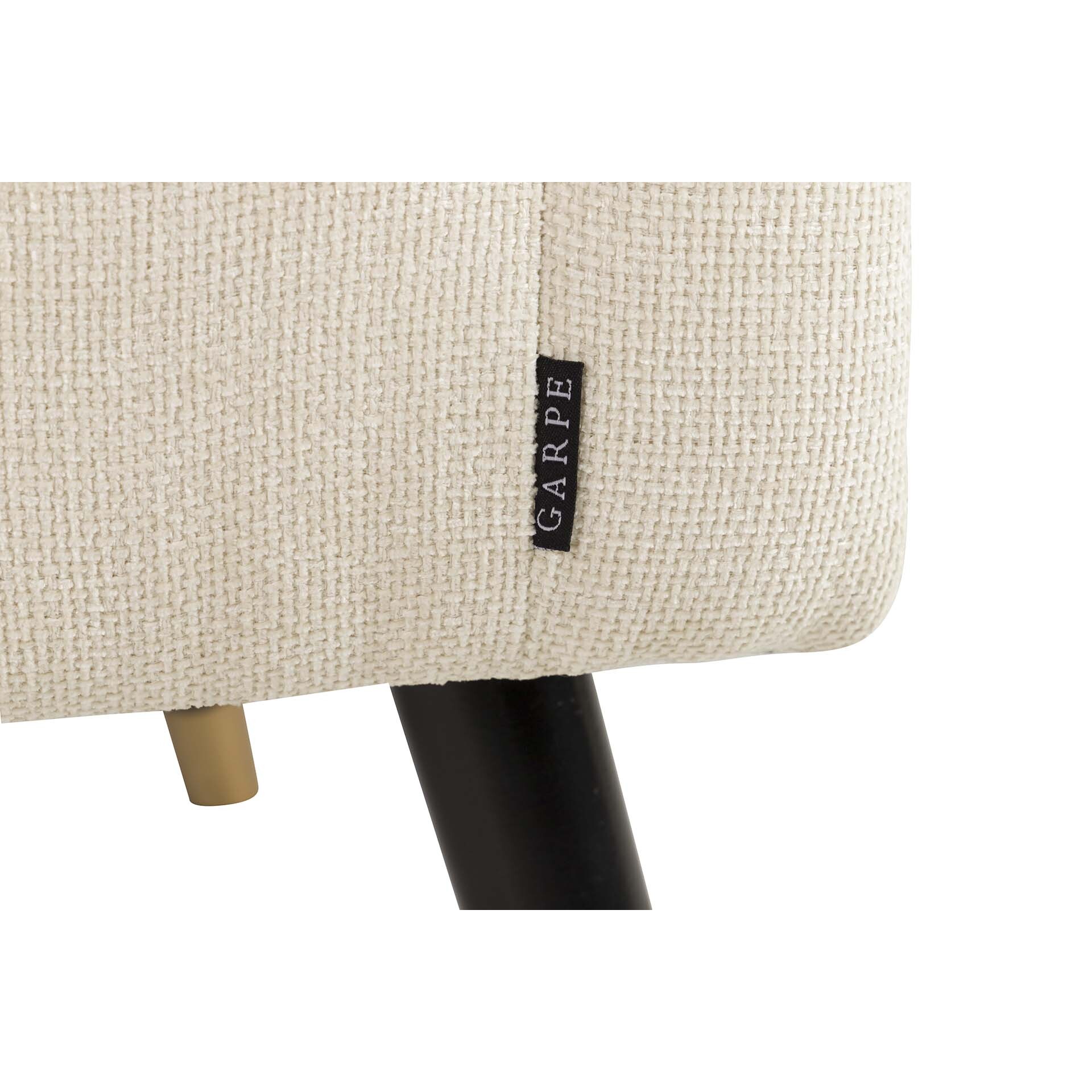 Sofá Chenilla Beige 129x72x80 Cm