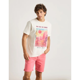 Camiseta Manga Corta Off White - Colorado