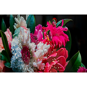 DIPINTO SU TELA LACCATO MOIRA C/CORNICE -B- CM 52X4X102