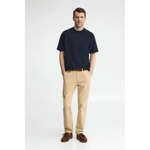 Camiseta azul marino de corte holgado con bordado Polo Club
