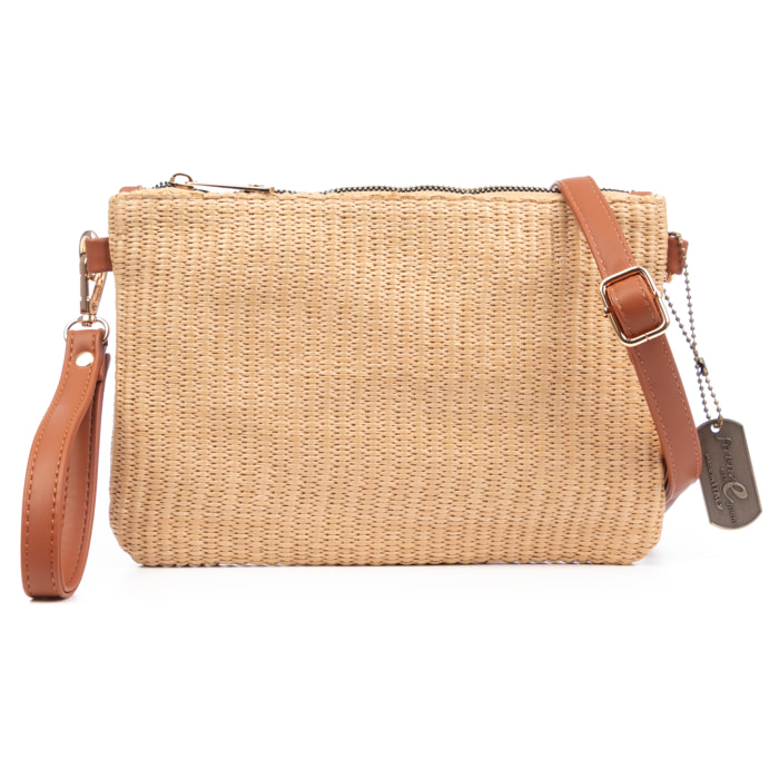 Bellano Borsa a tracolla Donna. Tessuto in cotone pelle sintetica PU.
