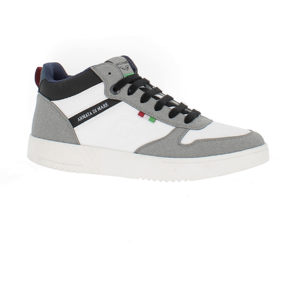 Armata di Mare Scarpe Uomo Sneakers Alte Stringate con Soletta Rimovibile in Memory Foam AMU W23D429 Grey