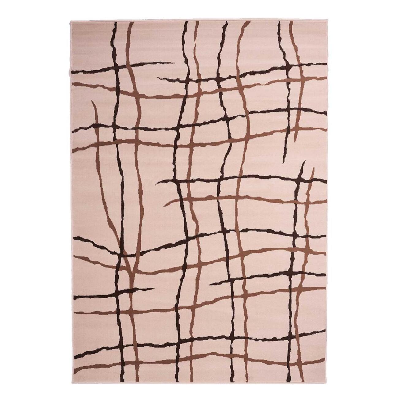 Tapis salon et chambre tissé motif abstrait NAKI