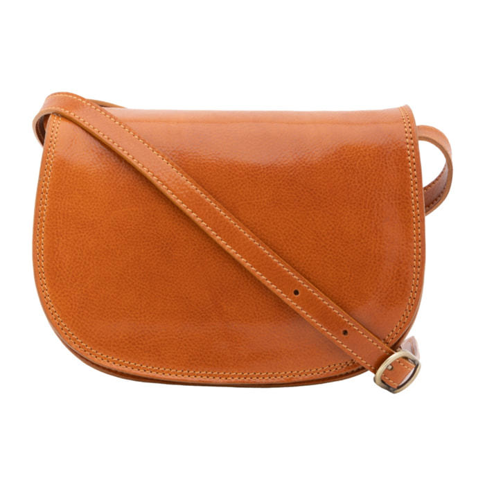 Borsa a tracolla  da donna In Vera pelle Made in Italy 24x17x11 cm