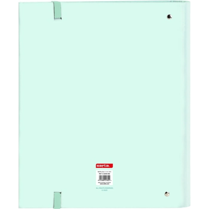 Carpeta 4 anillas 35mm c/recambio safta menta
