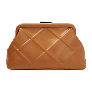 Pochette donna cognac