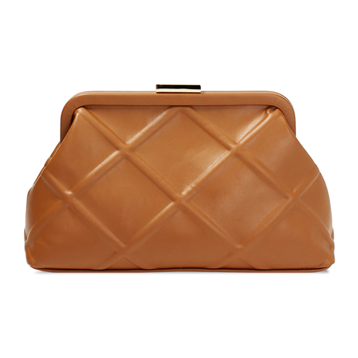 Pochette donna cognac