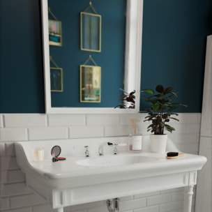 Miroir vertical salle de bain Cléo 1889 Blanc Velours