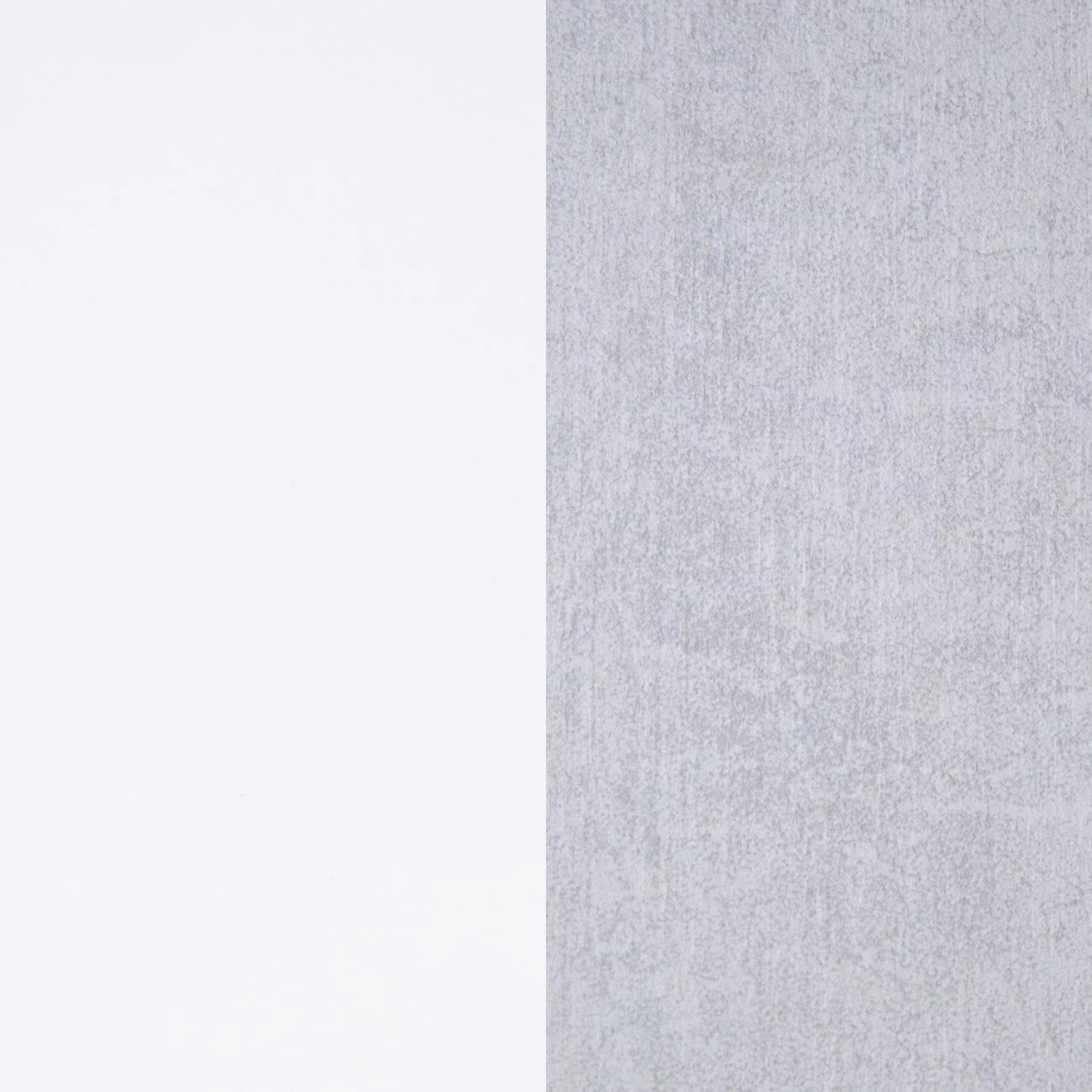 Mesa de escritorio extensible Zira Blanco Artik (Blanco Mate) - Gris Cemento