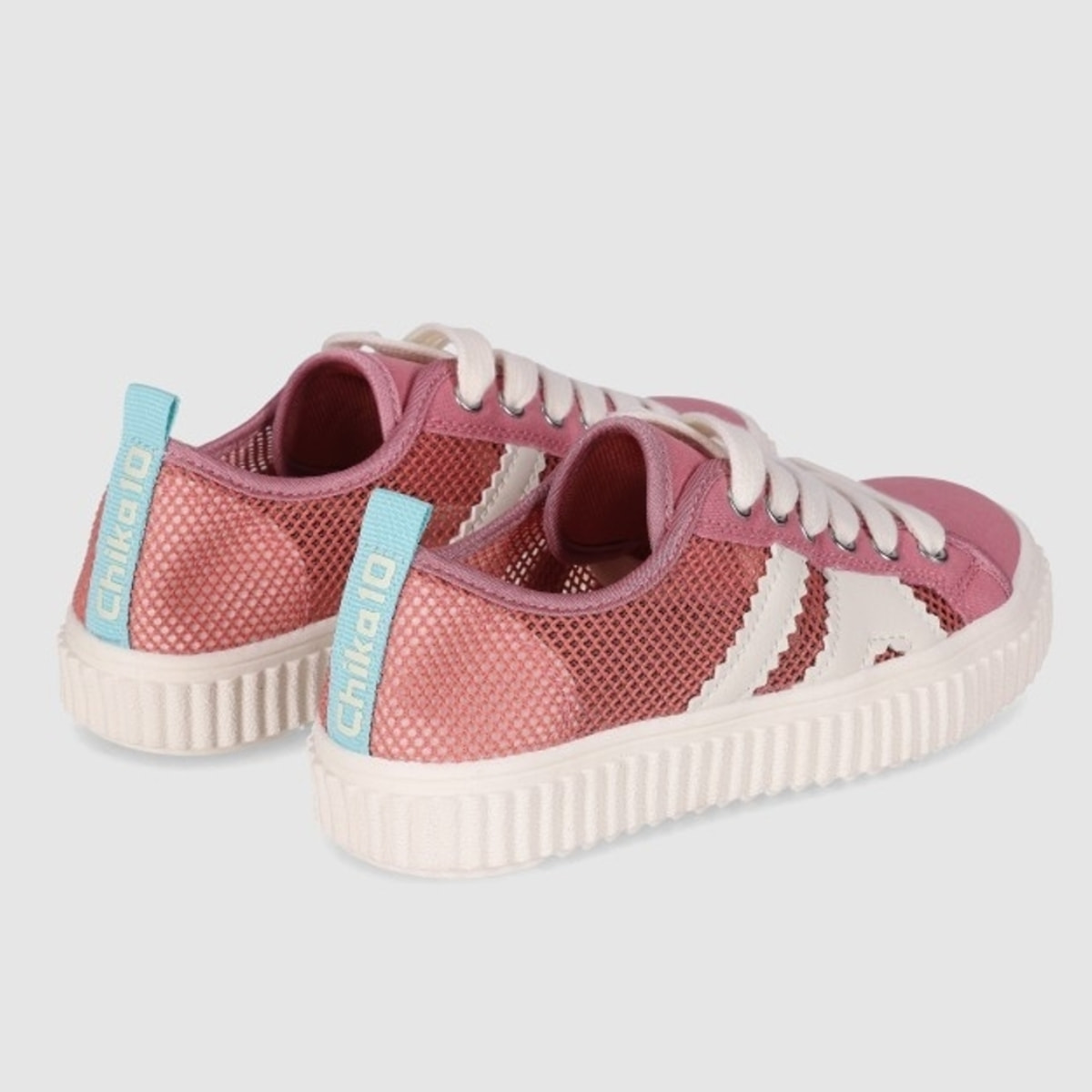 Deportivos de Tejido - Rosa - Tacón: Bajo