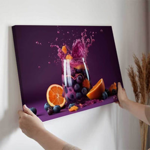 Tableau explosion de fruits violets Toile imprimée