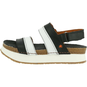 Sandalias 1263 GRASS BLACK-WHITE/ MYKONOS color Black-white